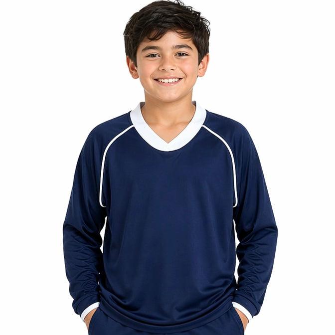 1ste Span Navy Warm-Up Top